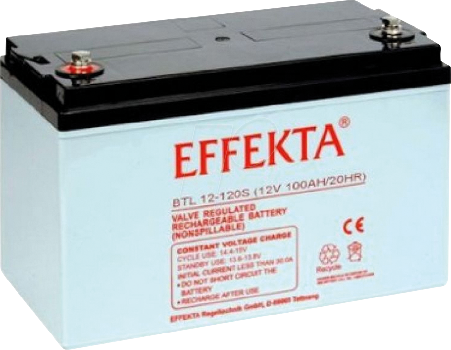 EFKTA BTL12-120S - Blei-Vlies-Akku, AGM, 12V, 120 Ah