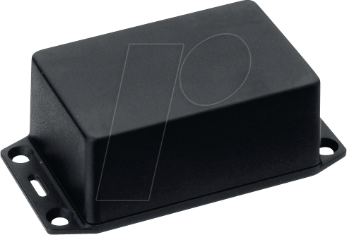 1591XXEFLBK - Flanschgehäuse, Serie 1591, 113 x 193 x 61 mm, schwarz