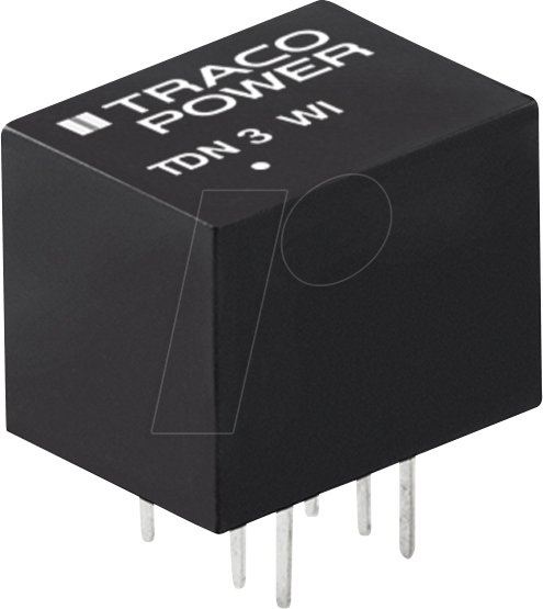 Thumbnail - TDN 3-1222WI - DC/DC-Wandler TDN 3WI, 3 W, 12 V, 125 mA, DIL-8