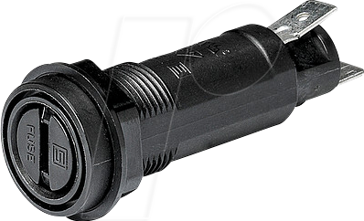 SCH 311623 - Sicherungshalter für 5 x 20 / 6,3 x 32 mm, 500 V, 10 A, schwarz