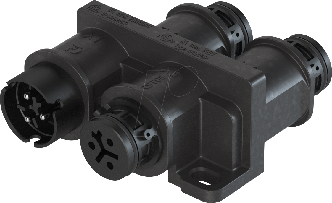 RST08I3 VT2 SW - Verteiler RST Micro 08i3, schwarz