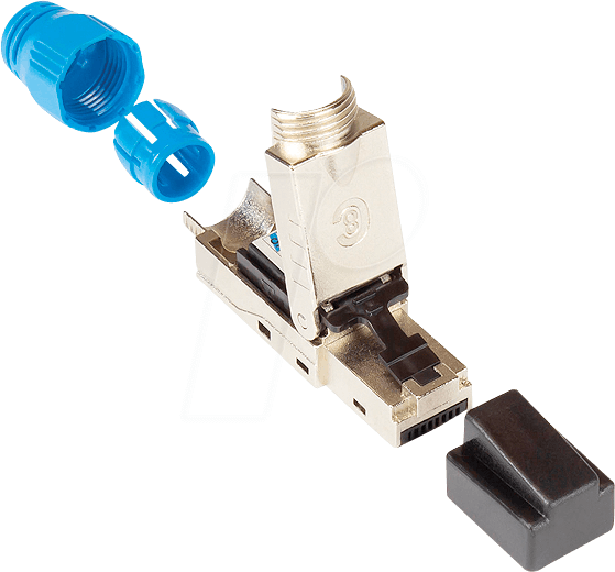 GC N0149 - RJ45 Stecker, feldkonfektionierbar, Cat.8.1, Metall
