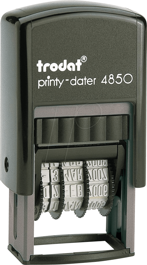 TRODAT 4850L GB - Stempel, Tagesdatum, Text (GEBUCHT)
