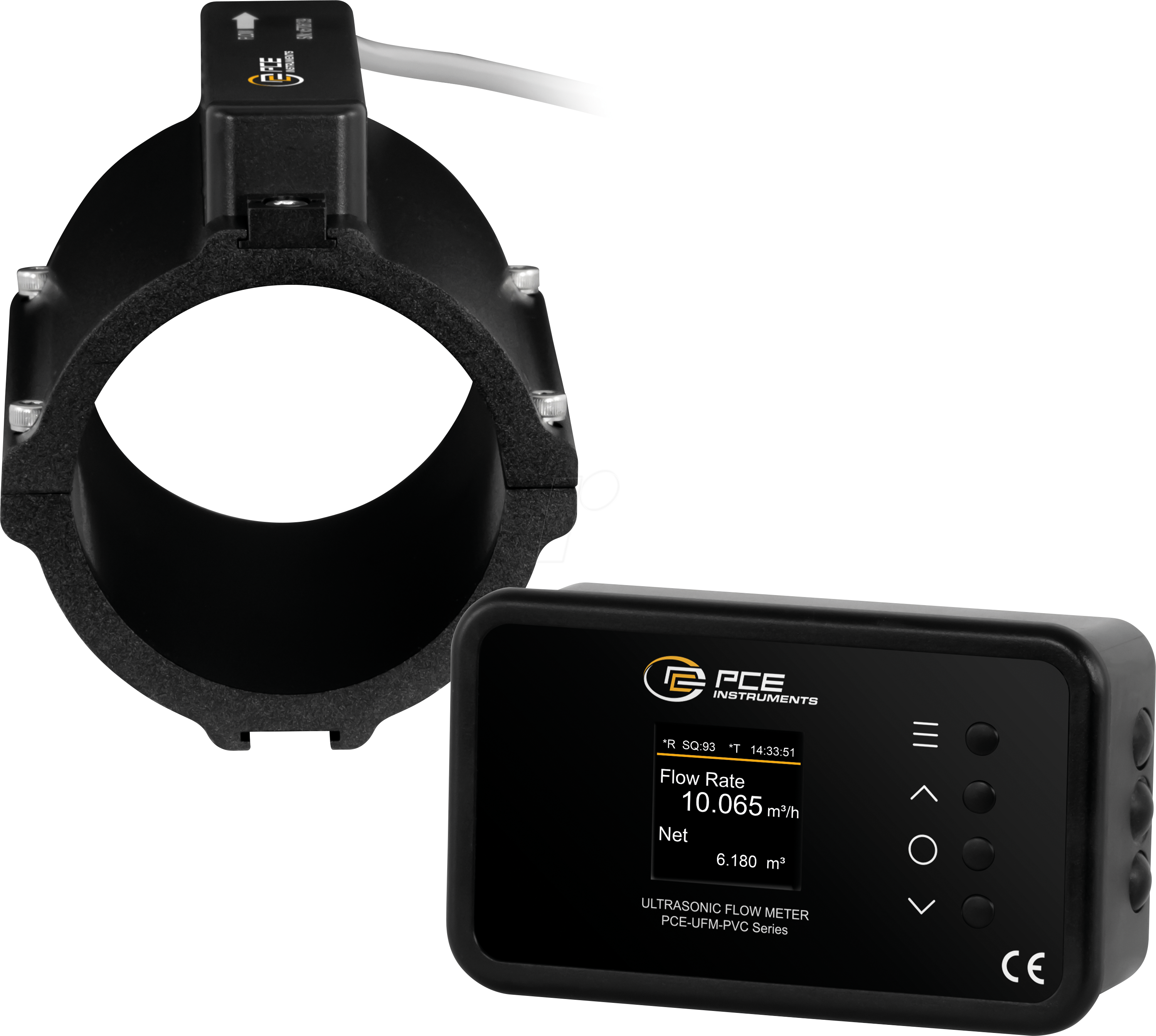 PCE UFM 65PVC - Durchflussmesser zum Festeinbau PCE-UFM 65PVC