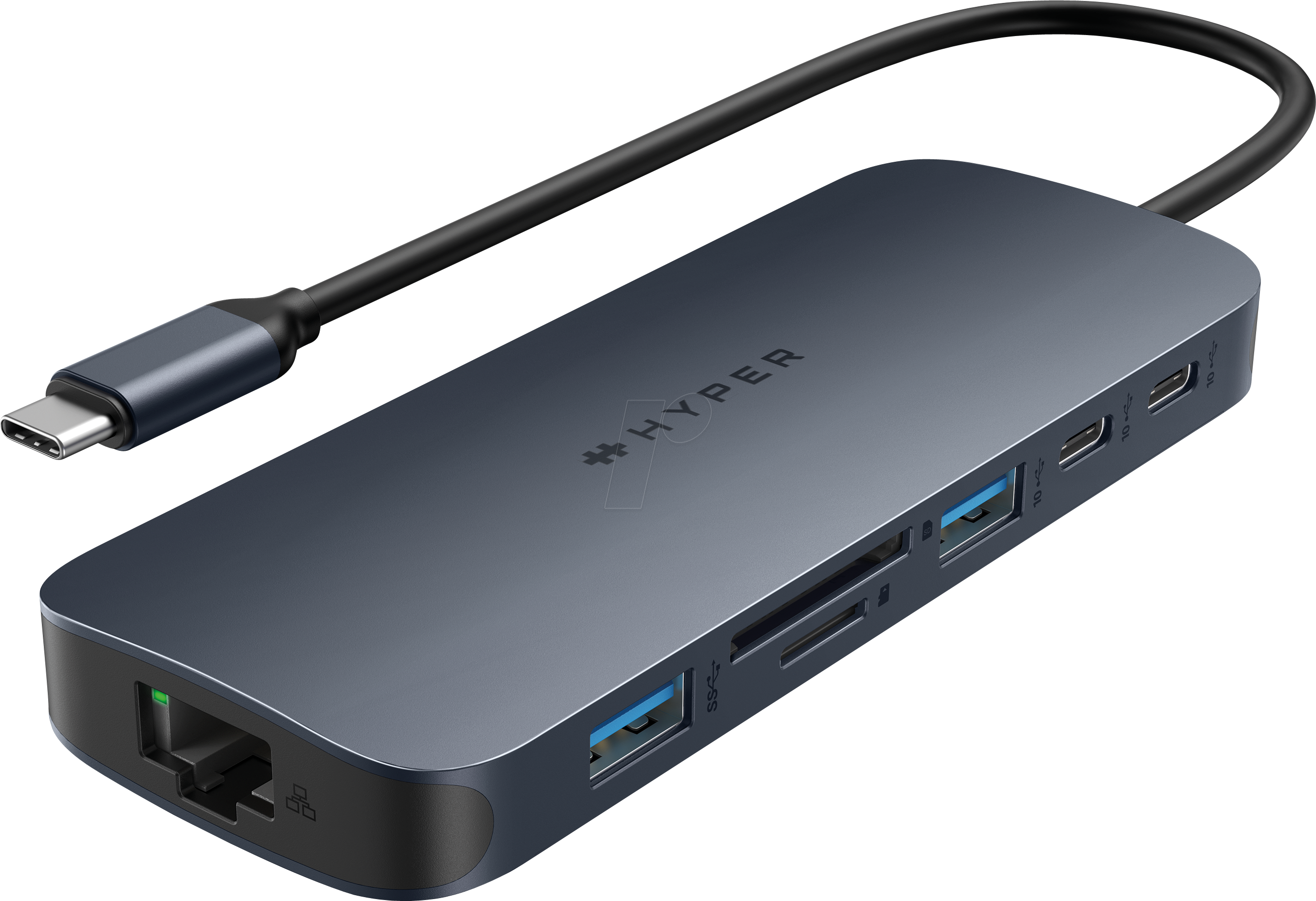 HYPER HD4006GL - PortReplicator/Dockingstation, USB-C, 11 Port
