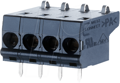 SL 04 5 - Federkraftklemme, 4-pol, Ø 0,08 - 1,5 mm, RM 5,0