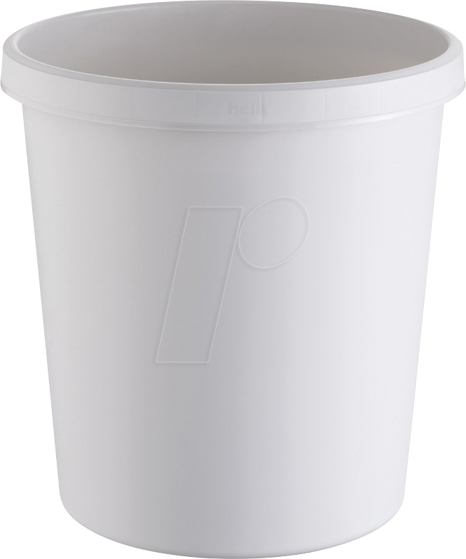 HELIT H61058-82 - Papierkorb 18 Liter, lichtgrau