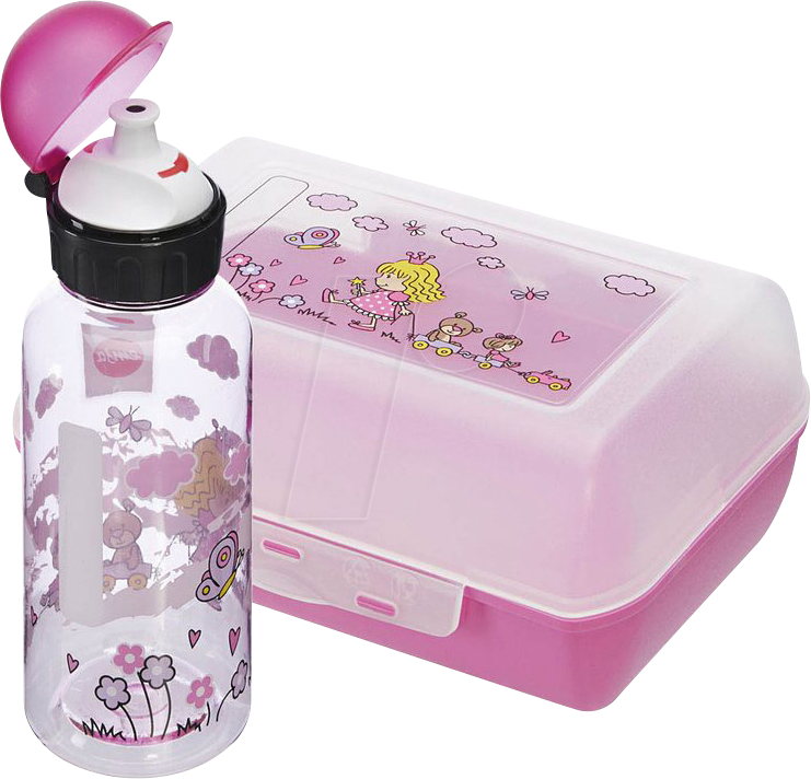 EMSA 518137 - EMSA Kinder Trinkflasche & Lunchbox Prinzessin