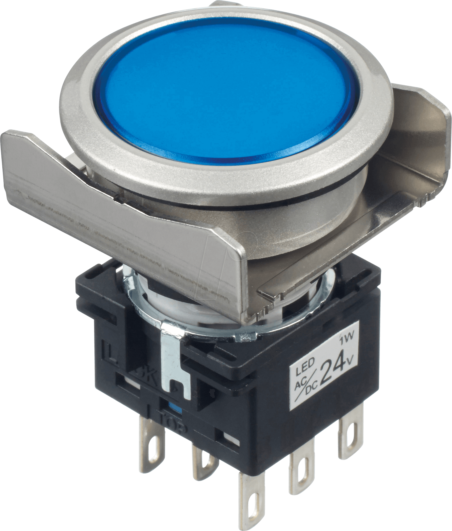 ID LBW6MLA1T64S - Beleuchteter Einbautaster LBW, 26 mm , 2 CO