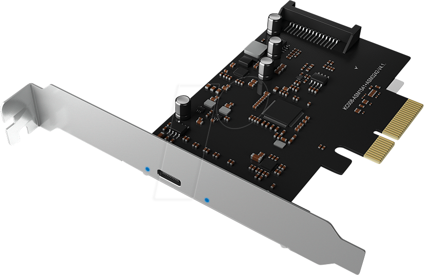 ICY PCI1901-C32 - PCIe x4 > 1 x extern USB 3.2 C