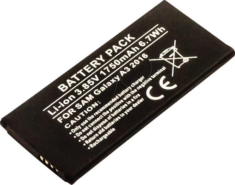 AKKU 13256 - Smartphone-Akku für Samsung-Geräte, Li-Ion, 1750 mAh