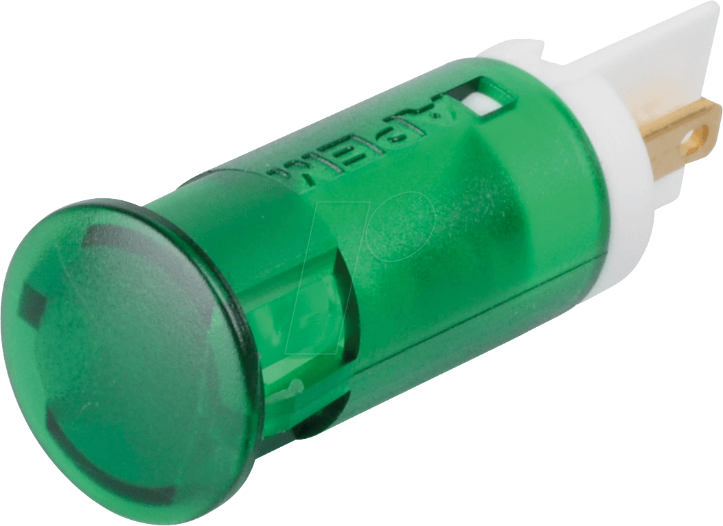 APM QS121 G24 - LED-Signalleuchte, grün, 24 V, Ø 12 mm, rund, FASTON