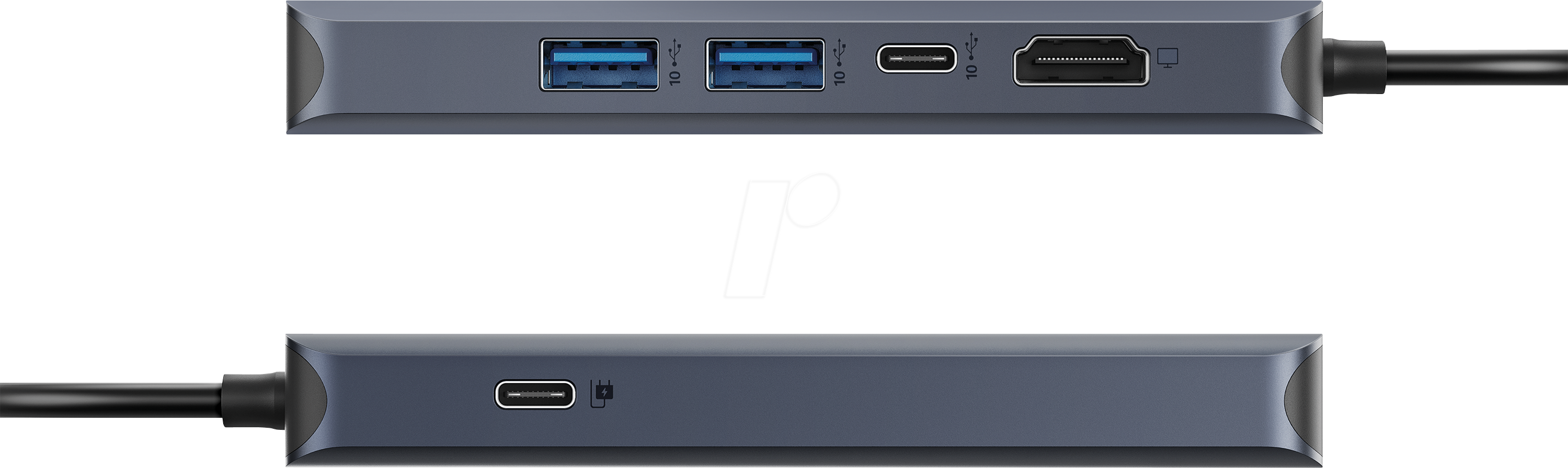 HYPER HD4002GL - PortReplicator/Dockingstation, USB-C, 6 Port