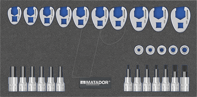 MAT 8164 3093 - Steckschlüsselsatz, 3/8'', 28-teilig