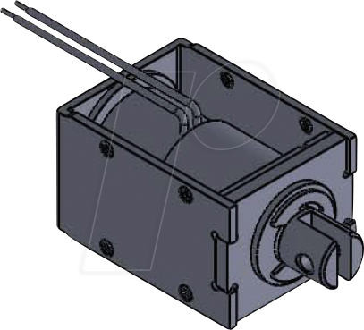 ITS-LS2924BZ12 - Rahmenmagnet, 2924b Z, 12 V DC, 4,5 W, Zugmagnet mit Litze