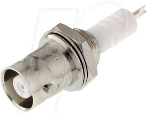 R 316 553 - BNC-HT-Einbaubuchse, gerade, Einlochmontage