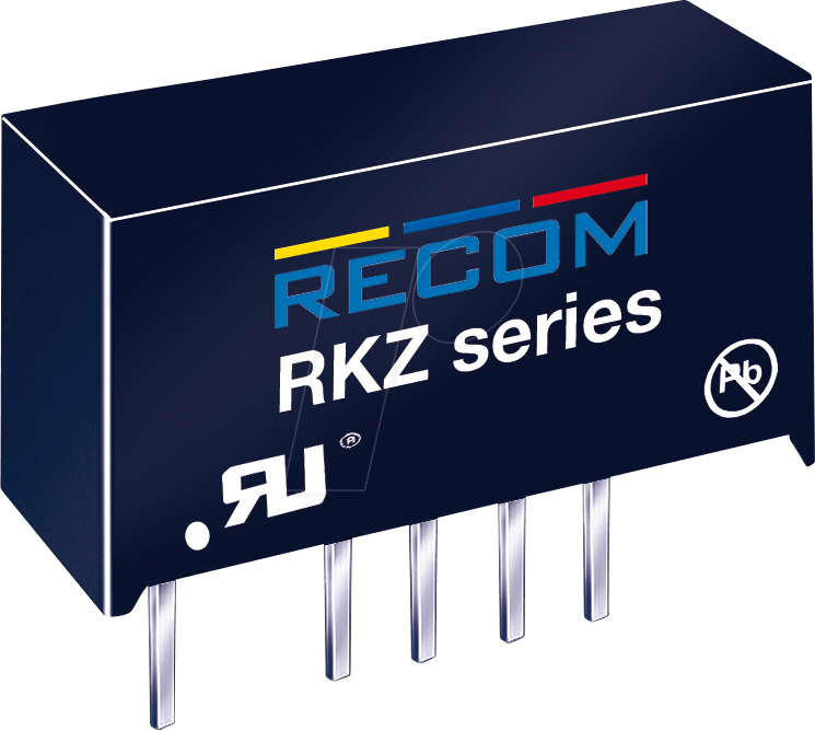 Thumbnail - RKZ-0505S - DC/DC-Wandler RKZ, 5 Vin, Single, 5 Vout, 400 mA, SIP-7