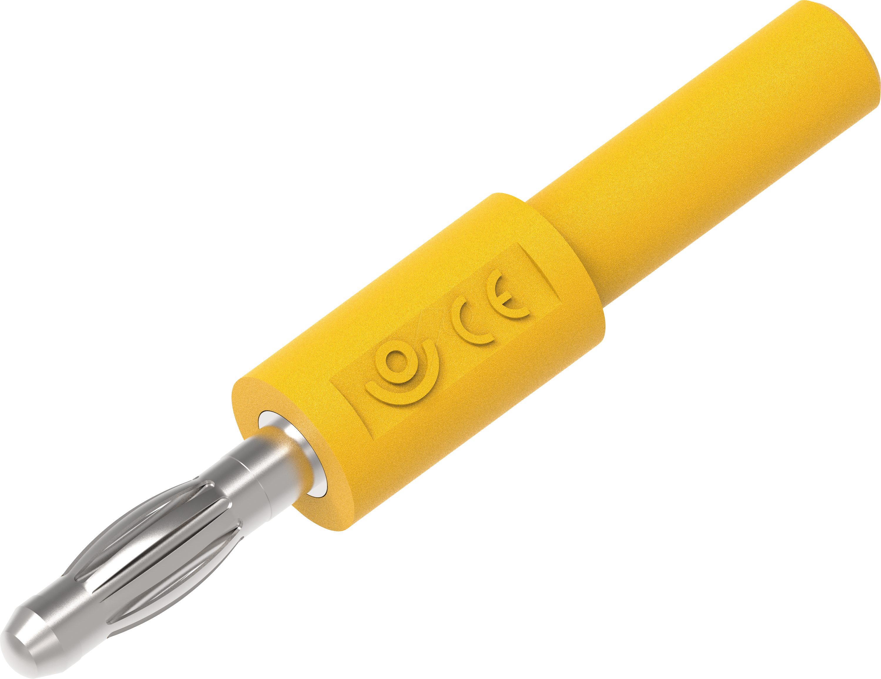 PJP ADA1057-J - Steckadapter, 4 mm Stecker / 4 mm Buchse, gelb