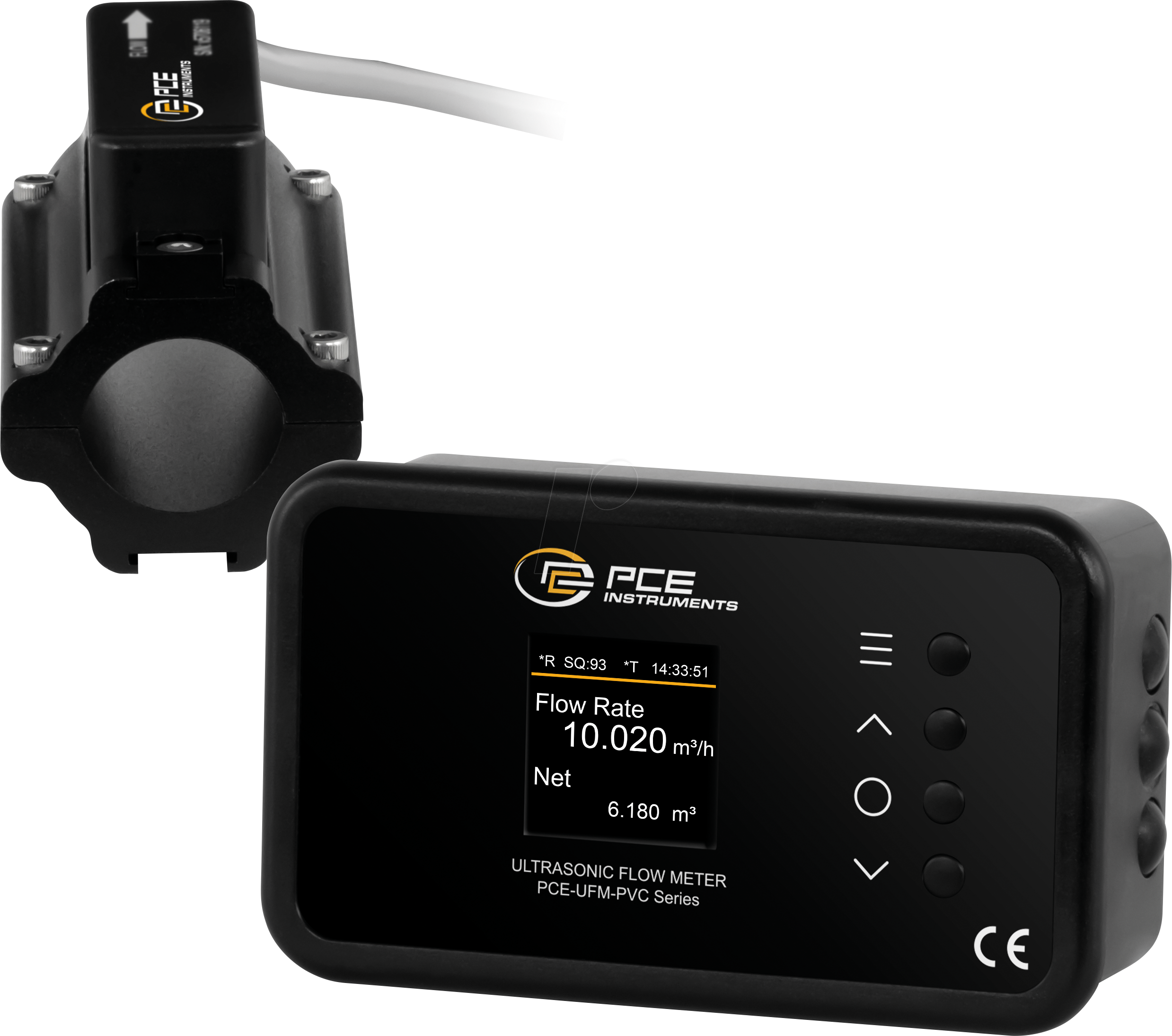 PCE UFM 20PVC - Durchflussmesser zum Festeinbau PCE-UFM 20PVC