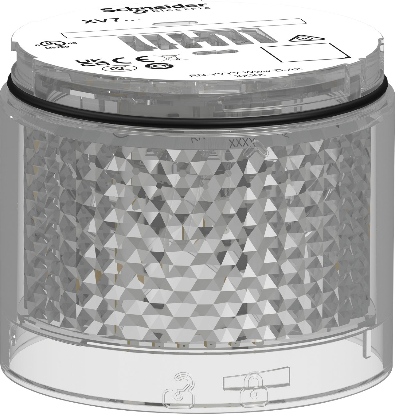 XVB7C27 - Leuchtelement, modular, 70mm, weiß, 24V ACDC, Dauerlicht