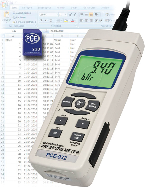 PCE 932 - Druckmessgerät PCE-932