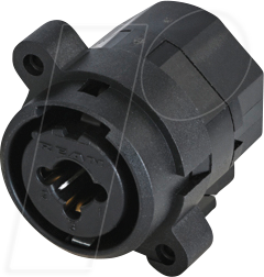 REAN RCJ9FI-V0 - XLR Einbaubuchse 3-polig kombiniert mit 6,35mm Klinkenbuchse ste