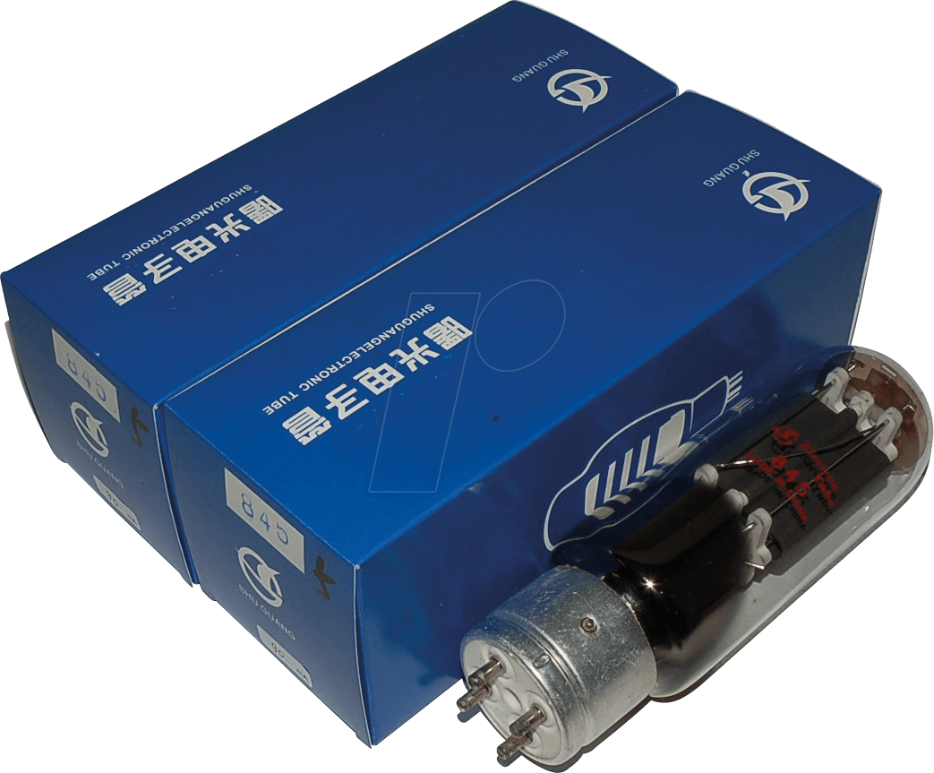 TUBE 845 X2 - Elektronenröhre, direkt geheizte Triode, 4-pol, matched Pair