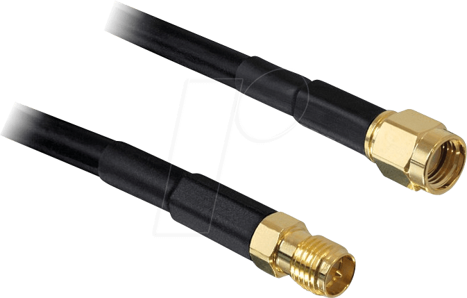 DELOCK 88431 - WLAN Kabel, RP-SMA Stecker, RP-SMA Buchse