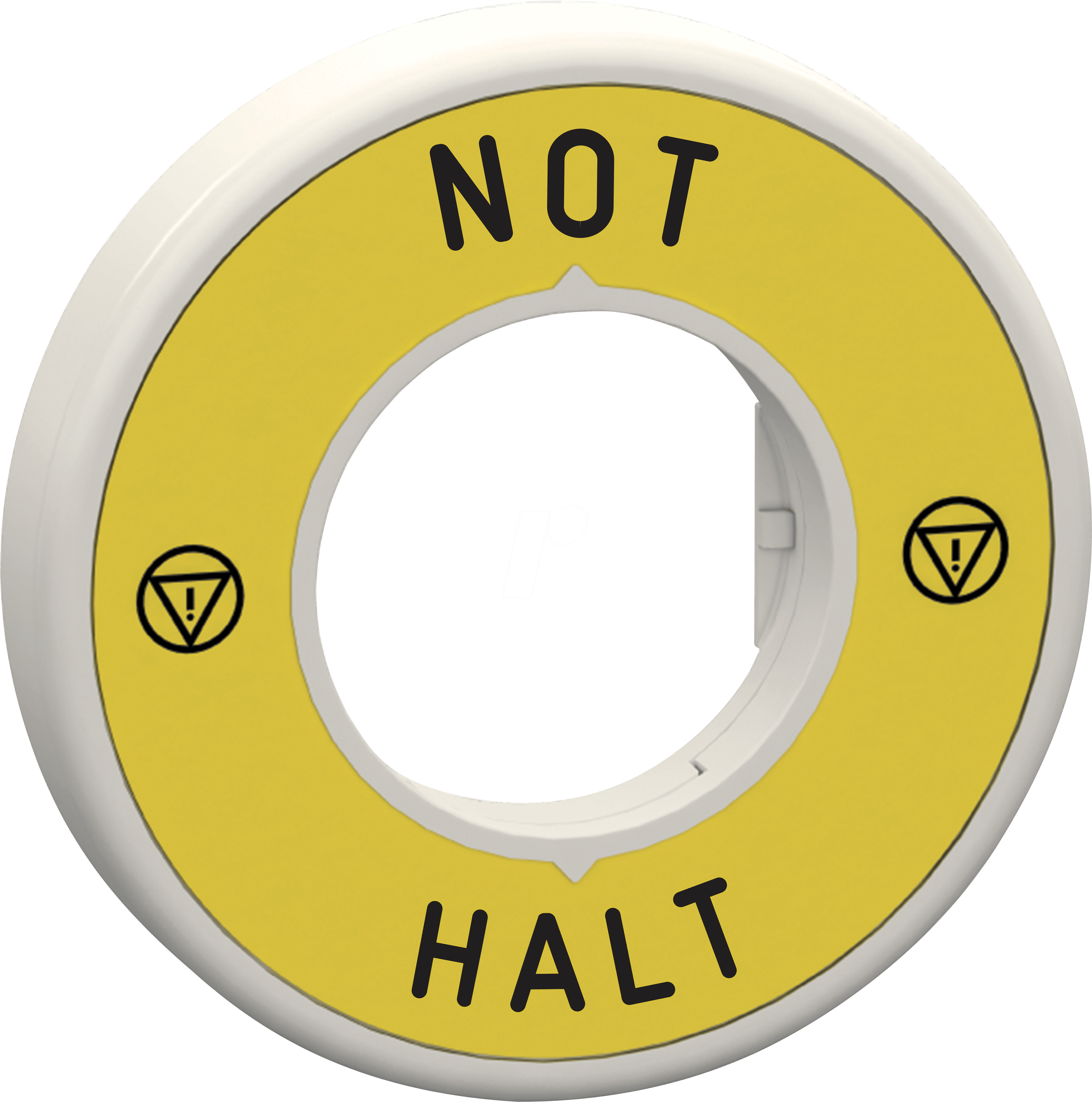 ZBY9W3B230 - Schild für Not-Aus/Not-Halt, 2 LEDs weiß/rot, 24V, NOT-HALT