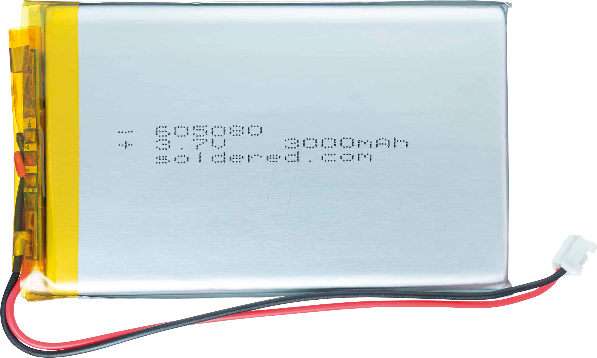 AKKU SOLD333286 - Li-Ion Akku, SOLDERED 333286, 3000 mAh, 3,7 V