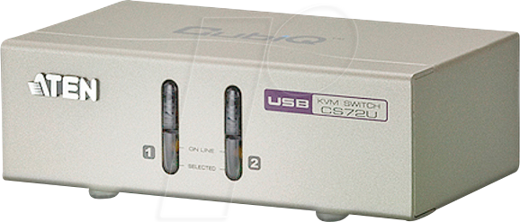 ATEN CS72U - 2-Port KVM Switch, VGA, USB, Audio