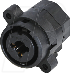 REAN RCJ6FI-V0 - XLR Einbaubuchse 3-polig kombiniert mit 6,35mm Klinkenbuchse ste