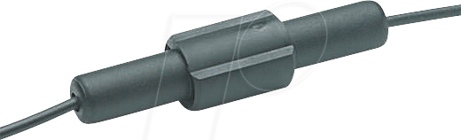 STV PTF/80A - Sicherungshalter für 5 x 20 / 6,3 x 32 mm, 250 V, 6,3 A, schwarz