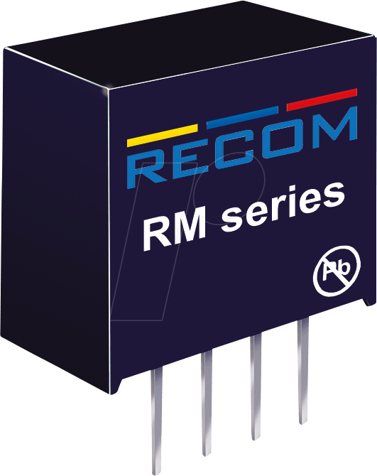 Thumbnail - RM-1205S - DC/DC-Wandler RM, 0,25 W, 5 V, 50 mA, SIL-4, Single