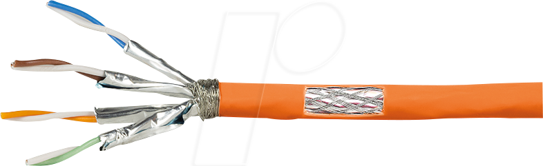 LOGILINK CPV0058 - Cat.7 Verlegekabel S/FTP 1000 MHz, orange, 25 m