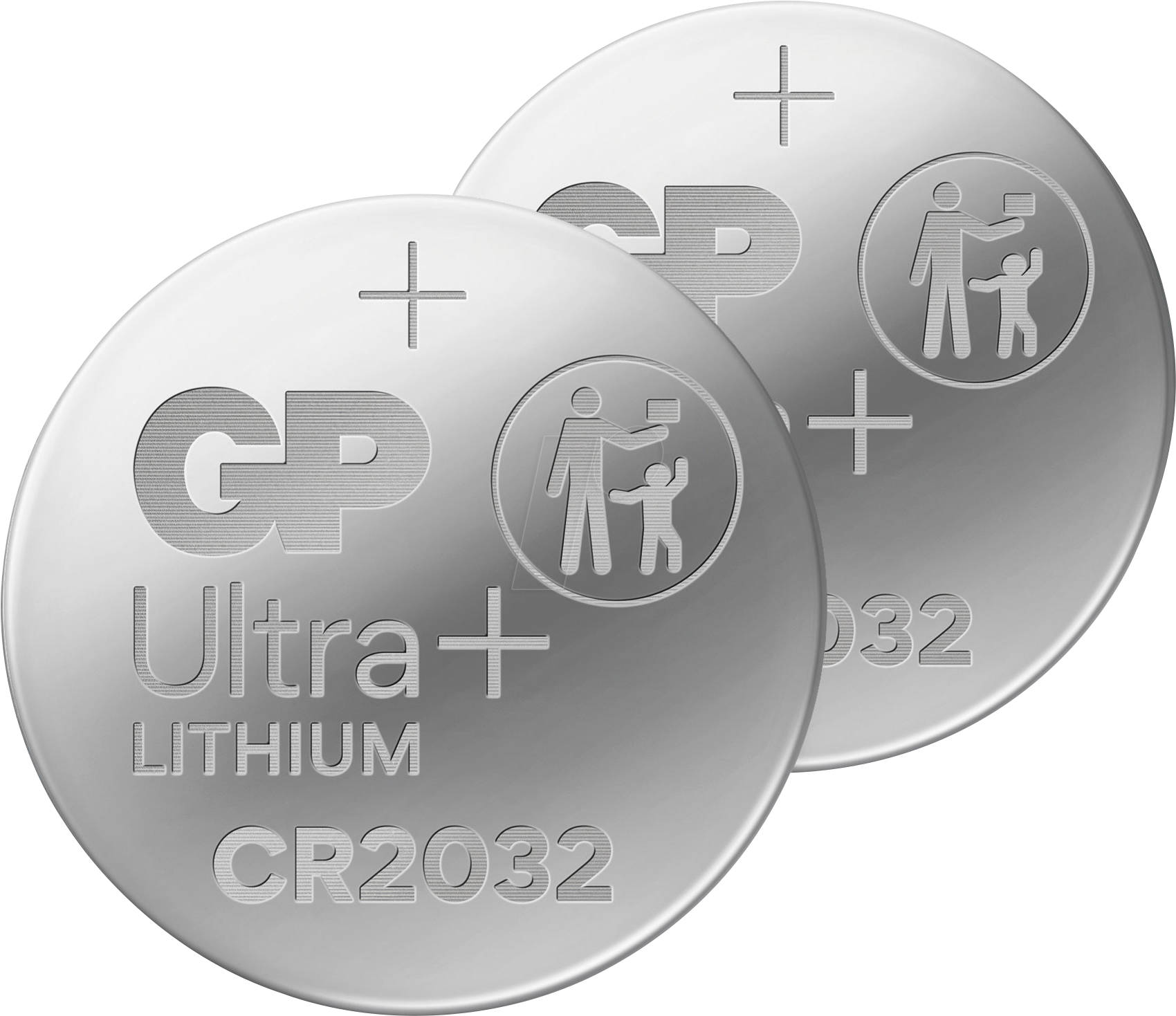 GP CR2032 2X - Lithium-Knopfzelle, 3 V, 20,0x3,2 mm, 2er-Pack