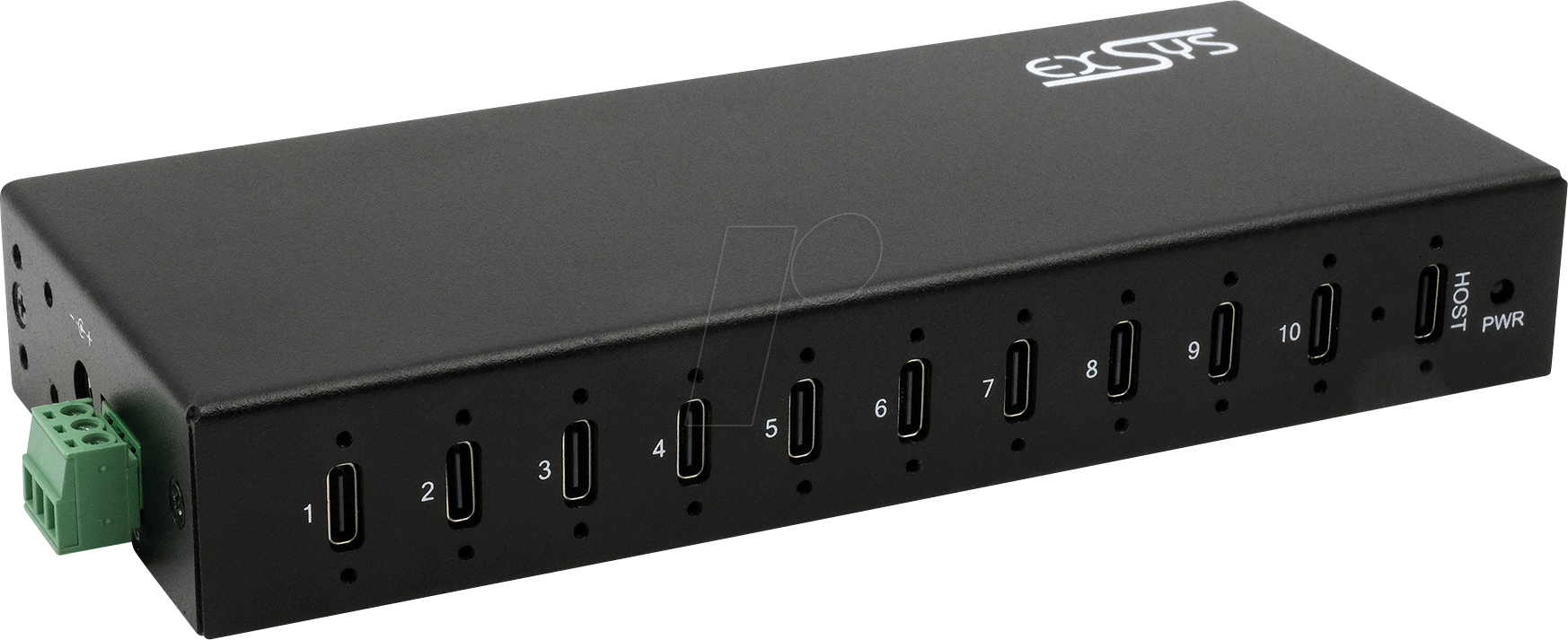 EXSYS 12270HMS - USB 3.2 Gen 2x1 10 Port Hub, 10 x USB-C, 79,5W