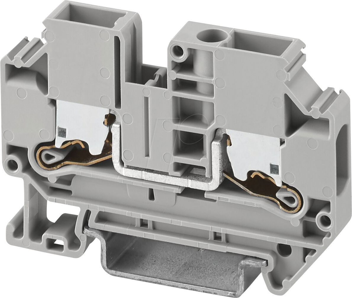 XTV 6 - Durchgangsklemme XTV Push-X, 6 mm² - grau