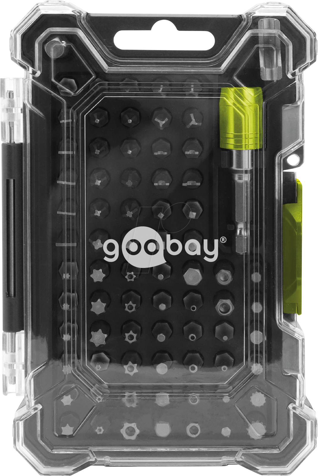 GOOBAY 77843 - Bithalter-Set mit 72-tlg. Bitsatz mit Transportbox