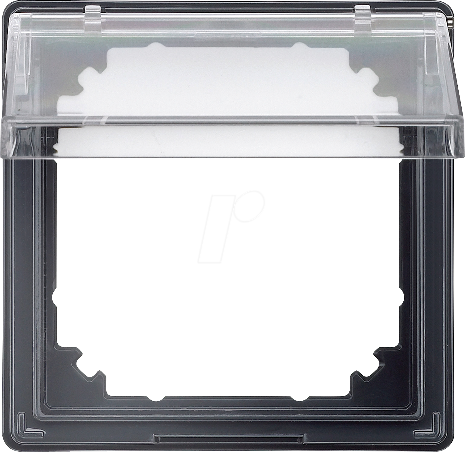 MERTEN 516914 - Zwischenring mit transparentem Klappdeckel, anthrazit