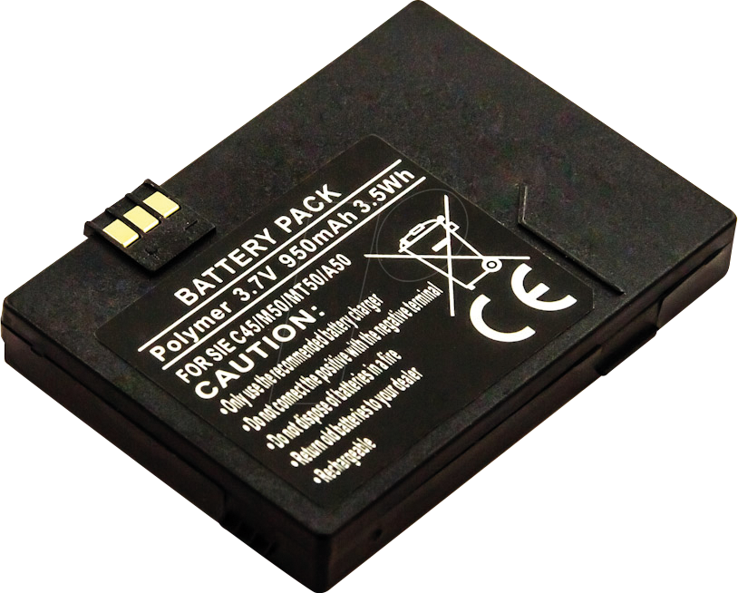 AKKU 11199 - Ersatzakku für Siemens, A50 / C45, Li-Po, 950 mAh