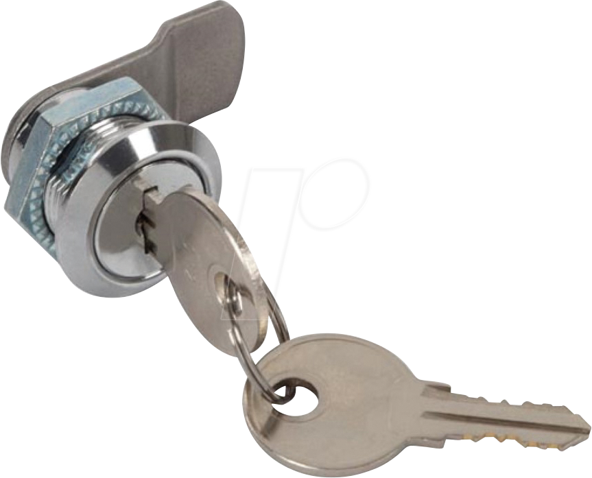 VEL BG26 - Briefkastenschloss, mit 2 Schlüsseln, Durchmesser 17 mm