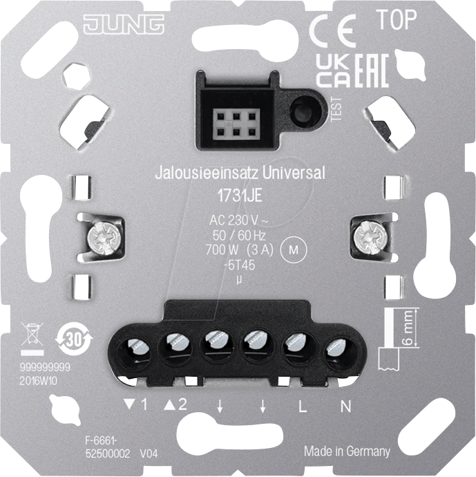 JG 1731JE - Jalousieeinsatz, mit Nebenstelleingang