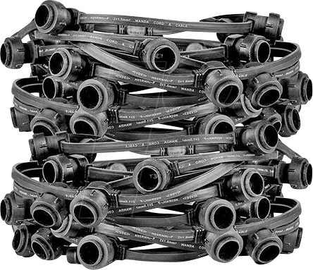 ILLU 107711 - Lichterkette, für außen, 20 m, 60 Fassungen