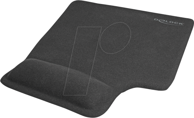 DELOCK 12111 - Mauspad mit Handgelenkauflage, für Linkshänder