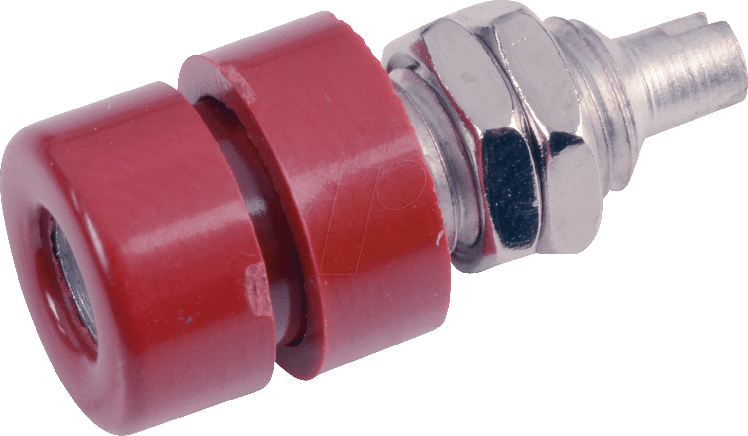 BIL 30 RT - Einbaubuchse, 4 mm, Lötanschluss, rot