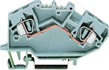 WAGO 782-601 - 2-Leiter-Durchgangsklemme, 6 mm², grau