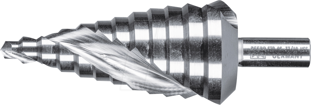 PFERD 25201040 - Stufenbohrer HSS 12 Bohrstufen Ø 6-37 mm 3-Flächenschaft-Ø 10mm