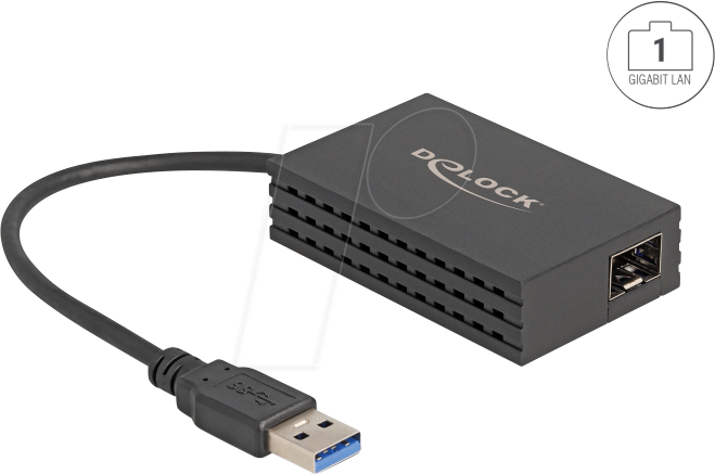 DELOCK 66463 - Netzwerkkarte, USB-A, Gigabit Ethernet, 1x SFP