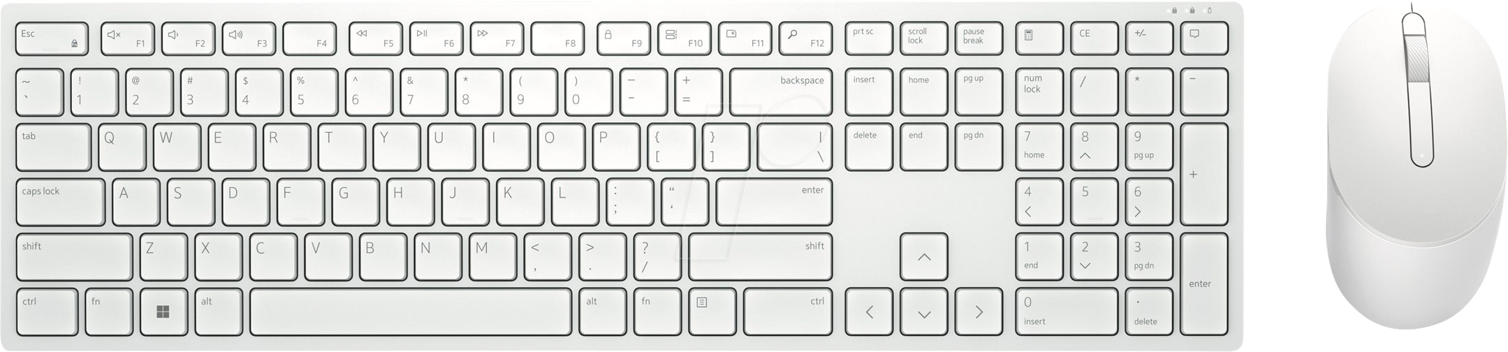 DELL KM5221W WS - Tastatur-/Maus-Kombination, Funk, Layout: Deutschland